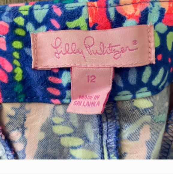 Lilly Pulitzer No Prob Llama Kelly Pants, Size 12 - Picture 2 of 3